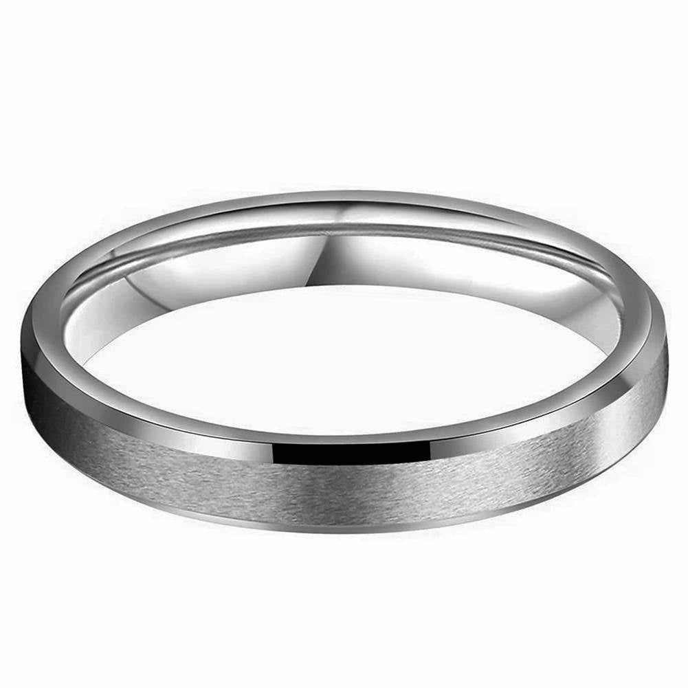 Atlas 4mm Mette Silver Tungsten Carbide Wedding Ring - Zokk